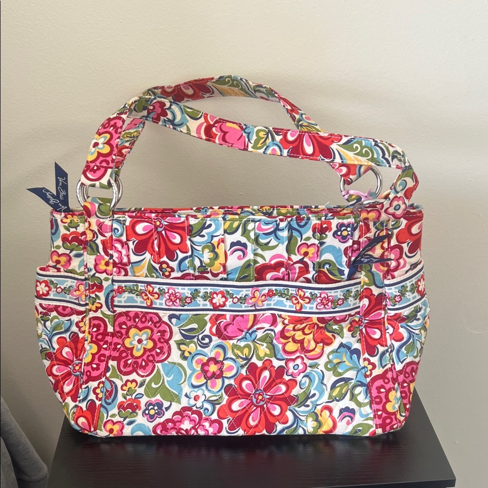 Vera Bradley Floral Quilted Tote in Pink Multi - Picture 2 of 7